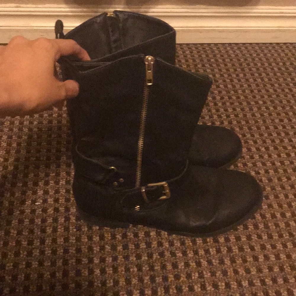 Aeropostale Vegan “Leather” Moto Boots
